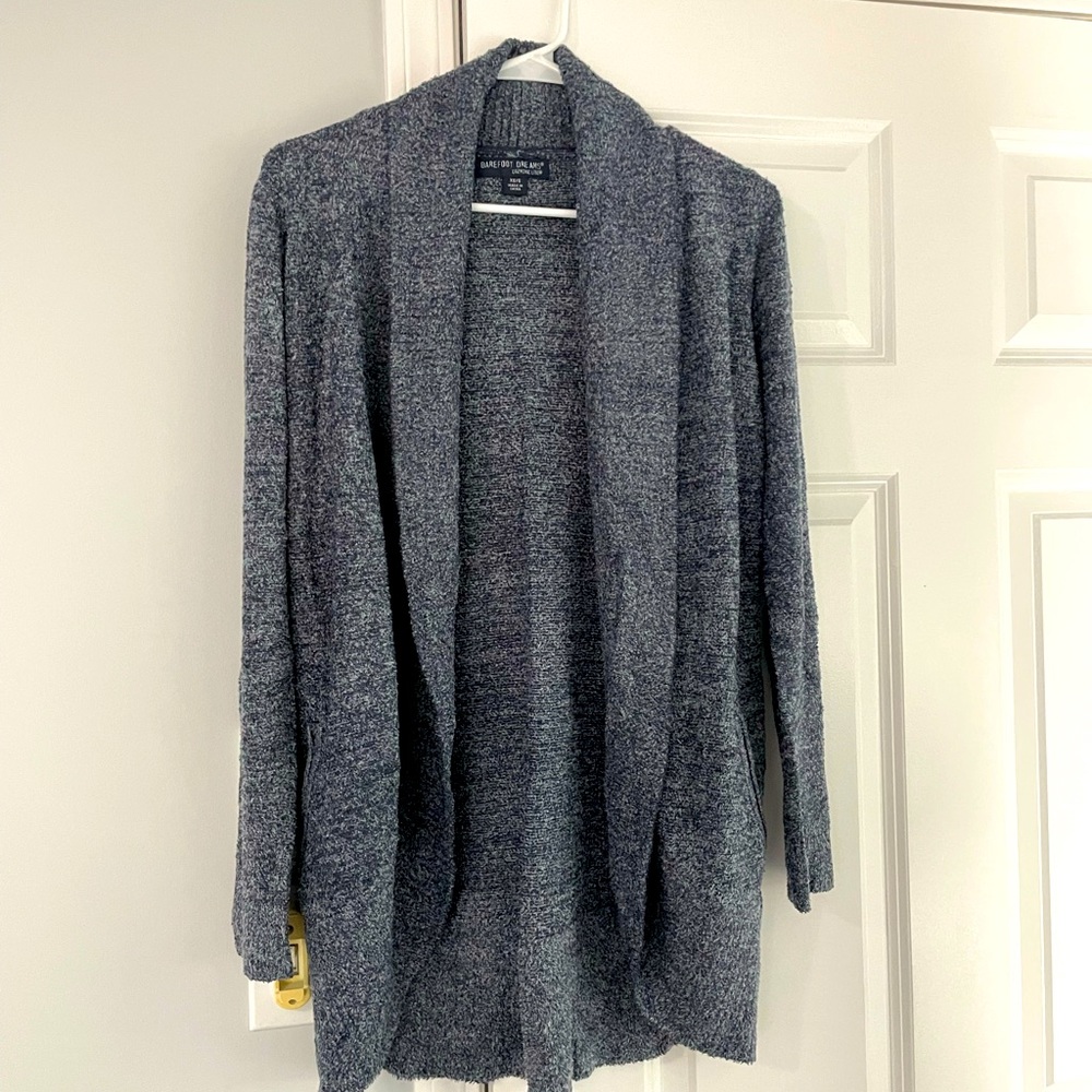 Barefoot dreams circle cardigan in blue